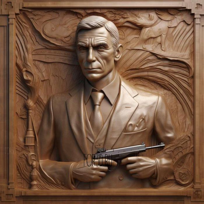 James Bond 4 3d stl модель для ЧПУ